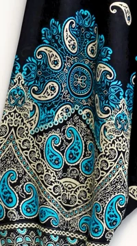 női, divat, nadrág, fekete, bézs, krém, kék, égkék, mandala, mintás, bordűr, trend, kényelmes, bő, szellős, viszkóz, egyedi, extravagáns, egzotikus, bohém, Thaiföld