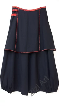 pamut, aladdin, bő, nadrág, szoknya, fekete, piros, narancs, életfa, virágos, női, divat, bohém, kényelmes, egyedi, extravagáns, Nepál