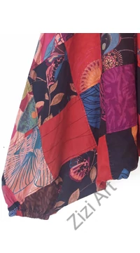 női, aladdin, nadrág, bő, patchwork, mintás, színes, piros, fekete, lila, narancs, barna, kék, zöld, sárga, divat, ruházat, trend, Nepál