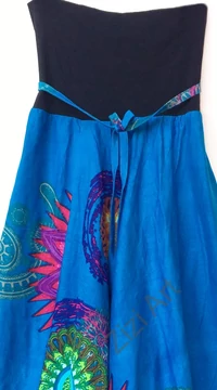 vastag, pamut, aladdin, nadrág, mandala, mintás, kék, színes, bő, lezser, Nepál, női, divat, trend, egyedi, extravagáns, bohém