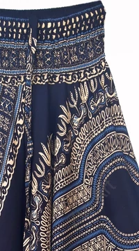 aladdin, nadrág, fekete, bézs, mandala, mintás, kényelmes, bő, szellős, viszkóz, bohém, extravagáns, különleges, Thaiföld, női, divat, trend
