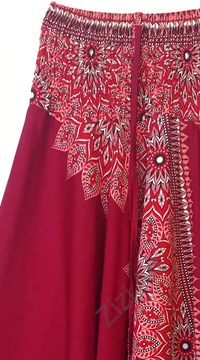 aladdin, nadrág, bordó, lazac, bézs, mandala, mintás, kényelmes, bő, szellős, viszkóz, bohém, extravagáns, különleges, Thaiföld, női, divat, trend