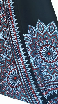 aladdin, nadrág, fekete, szürke, piros, virág, mandala, mintás, kényelmes, bő, szellős, viszkóz, bohém, extravagáns, különleges, Thaiföld, női, divat, trend