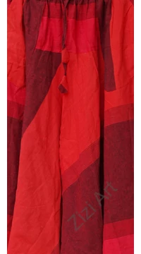 pamut, zsebes, piros, szürke, lezser, bő, aladdin, nadrág, nő, divat, trend, bohém, egyedi