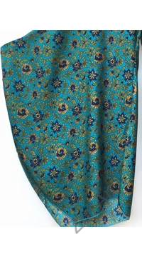 bőszárú, nadrág, virág, mintás, kék, zöld, okker, sárga, műselyem, szellős, kényelmes, női divat, bohém, elegáns, egyedi
