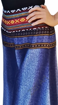 bőszárú, kék, viszkóz, nadrág, női divat, etno, trend, bohém, elegáns, egyedi, különleges, szellős, kényelmes