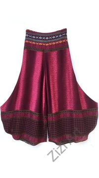 bőszárú, rubin, bordó, viszkóz, nadrág, női divat, etno, trend, bohém, elegáns, egyedi, különleges, szellős, kényelmes