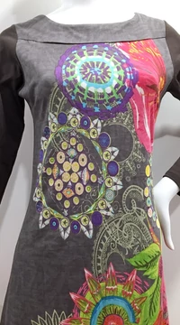 szürke, színes, piros, pink, kék, mandala, mintás, hosszú ujjú, rövid, designer, ruha, India, egyedi, vidám, elegáns, különleges, női, divat, bohém, trend