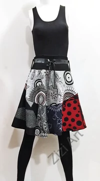 női, vastag, meleg, őszi, téli, térdszoknya, övvel, kék, piros, fekete, szürke, fehér, mandala, pötty, virág, patchwork, mintás, trend, divat, egyedi, bohém, extravagáns, egzotikus 