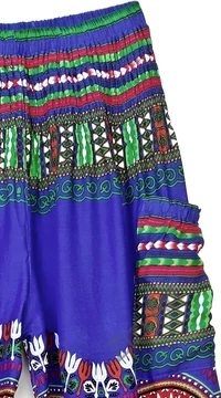 bő, viszkóz, nadrág, élénk, kék, színes, kör, etno, mintás, színes, női, divat, trend, kényelmes, szellős,  bohém, jázmin, Thaiföld, nagy méret, extra méretezés, plus size