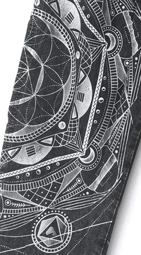 unisex, pamut, jázmin, nadrág, zsebes, mandala, mintás, szürke, fehér, bő, kényelmes, egyedi, extravagáns, bohém, hippi, goás, Nepál, női, divat