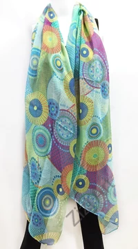 mandala, mintás, sál, kendő, színes, finom, viszkóz, lágy, pink, lila, kék, zöld, azúr, bordó, piros, barna, drapp, bézs, szürke,  fekete, fehér, női, kiegészítő