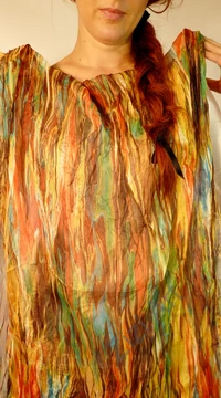színes, sárga, barna, narancs, kék, zöld, piros, rózsaszín, nagy, körsál, kendő, szivárvány, mintás, finom, puha, meleg, egyedi, elegáns, divat, női, trend, selyem, viszkóz