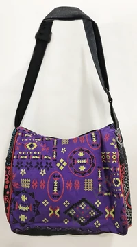 textil, pamut, vászon, táska, válltáska, fehér, narancs, lila, piros, sárga, szürke, kék, színes, patchwork, mandala