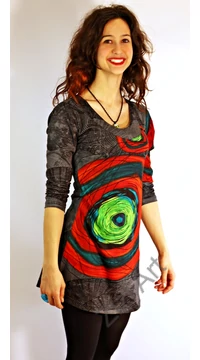 grafitszürke, szürke, kiwi, zöld, piros, hosszú ujjú, nagy körös, tunika, felső, pamut, Nepál, ruha, inda, mandala, egzotikus, egyedi, káprázatos, vidám, élénk, különleges, női divat, trend grafitszürke, szürke, kiwi, zöld, piros, hosszú ujjú, nagy körös, tunika, felső, pamut, Nepál, ruha, inda, mandala, egzotikus, egyedi, káprázatos, vidám, élénk, különleges, női divat, trend