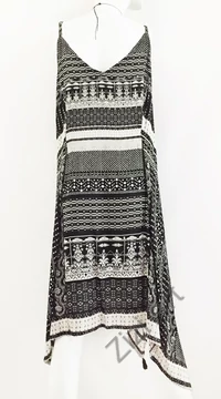 fekete. fehér, szürke, hosszú, viszkóz, nyári, midi, ruha, török, bő, színes, csíkos, spagettipántos, szellős, könnyű, különleges, női, divat, trend, webshop