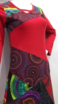 ruha, tunika, fekete, piros, bordó, zöld, kiwi, fekete, patchwork, mandala, kör, absztrakt, mintás, hosszú ujjú, rövid, ruha, Nepál, egyedi, vidám, elegáns, különleges, női, divat, bohém, trend