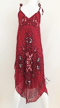 piros, fekete, fehér, hosszú, pamut, géz, ruha, török, bő, spagettipántos, szellős, könnyű, különleges, női, divat, trend, webshop