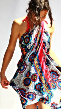 sarong, fehér, színes, pink, kék, zöld, kendő, sál, strandkendő, pareo, mandala