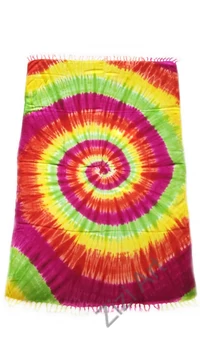 sarong, piros, sárga, lila, zöld, színes, kendő, sál, strandkendő, pareo, csiga, mintás, batikolt, mandala