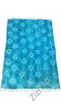 sarong, kék, színes, kendő, sál, strandkendő, pareo, csíkos, mintás, batikolt