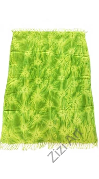 sarong, zöld, kiwi, színes, kendő, sál, strandkendő, pareo, csíkos, mintás, batikolt