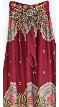 bordó, kék, fehér, hosszú, viszkóz, színes, virág, mandala, mintás, szoknya, ruha, A-vonalú, szellős, alkalmi, könnyű, különleges, női, divat, trend, webshop
