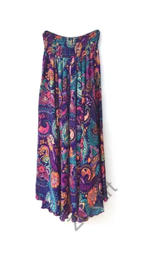 bőszárú, viszkóz, nadrág, szoknya, lila, kék, narancs, zöld, színes, indiai, mintás, lezser, szellős, női, divat, trend, bohém, extravagáns