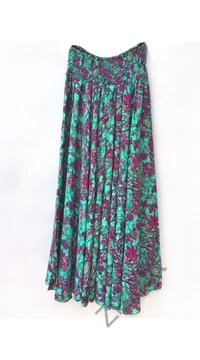 nadrág, szoknya, viszkóz, nadrág, szoknya, almazöld, zöld, pink, lila, virág, mintás, lezser, szellős, női, divat, trend, bohém, extravagáns