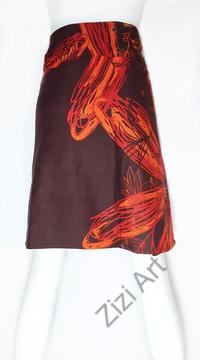 női, térd, kétoldalas, szoknya, vastag, pamut, színes, fekete, piros, kék, zöld, piros, szürke, narancs, sárga, lila, virágos, mandala, női, divat, egyedi, bohém, extravagáns, egzotikus, trend, Nepál