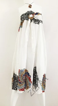 fehér, hosszú, viszkóz, mandala, színes, mintás, szoknya, A-vonalú, szellős, alkalmi, könnyű, különleges, női, divat, trend, webshop