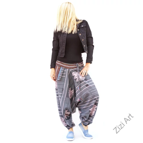 bő szárú, aladdin, nadrág, szürke, bordó, kék, pamut vászon, indiai, mintás, zsebes, megkötős, női, divat, trend