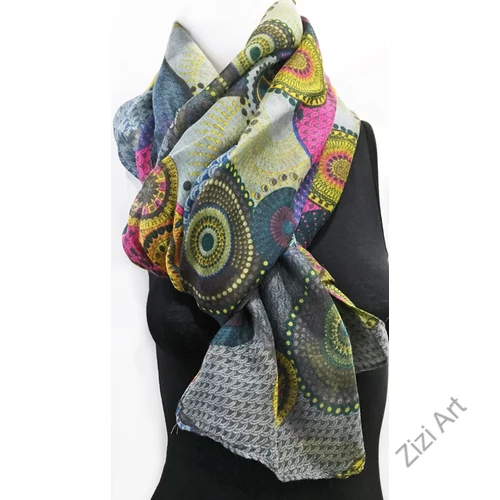 mandala, mintás, sál, kendő, színes, finom, viszkóz, lágy, pink, lila, kék, zöld, azúr, bordó, piros, barna, drapp, bézs, szürke,  fekete, fehér, női, kiegészítő