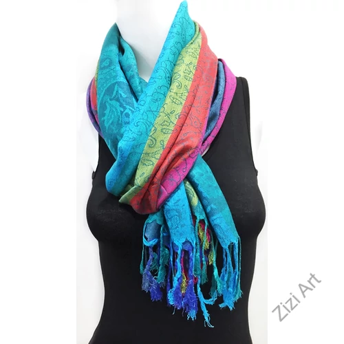 nagy, pashmina, gyapjú, selyem, sál, sálkendő, poncsó, színes, pink, lila, arany, kék, zöld, narancs, zöld, mintás, nepáli