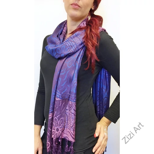 nagy, pashmina, gyapjú, selyem, sál, sálkendő, poncsó, színes, fekete, mintás, lila, kék, nepáli