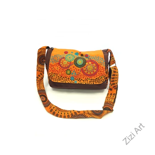 textil, táska, válltáska, kék, piros, fekete, kiwi, zöld, narancs, piros, színes, mandalás, hímzett, virágos