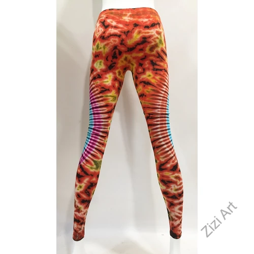 pamut, mintás, cicanadrág, leggings, azúr, fekete, türkiz, kék, zöld, narancs, lila, pink, mandala, absztrakt, mintás, női, ősz, tél, tavasz, nyár,  hosszú szárú, elasztikus, rugalmas