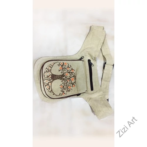 övtáska, egyedi, pamut, textil, táska, életfa, mintás, színes, fekete, kiwi, zöld, pink, kiegészítő, trend. női, férfi divat
