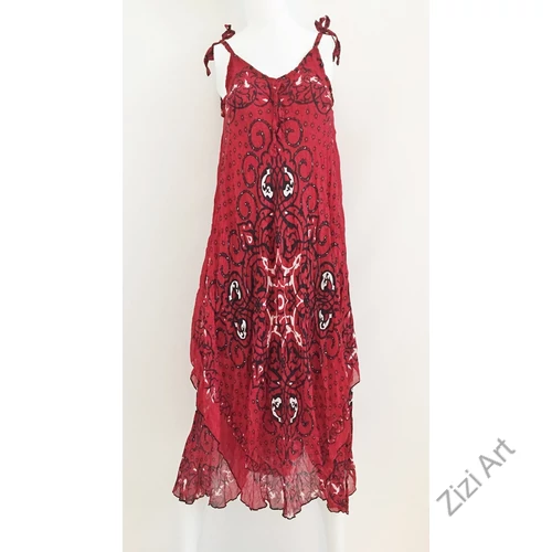 piros, fekete, fehér, hosszú, pamut, géz, ruha, török, bő, spagettipántos, szellős, könnyű, különleges, női, divat, trend, webshop