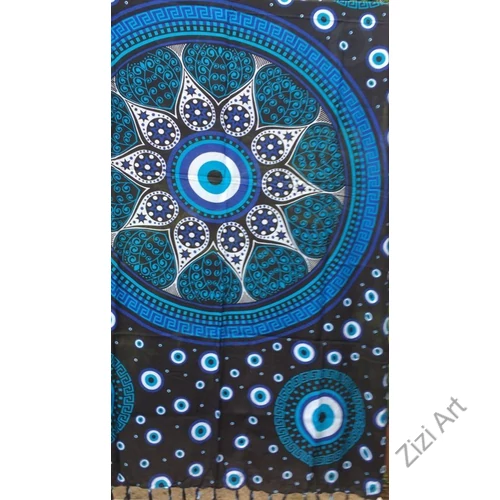 sarong, kendő, strandkendő, pareo, fehér, kék, mandala, virág, mintás, nagy, sál, nyár, finom, puha, viszkóz, nyár