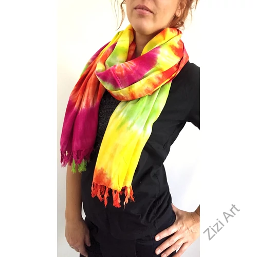 sarong, piros, sárga, lila, zöld, színes, kendő, sál, strandkendő, pareo, csiga, mintás, batikolt, mandala