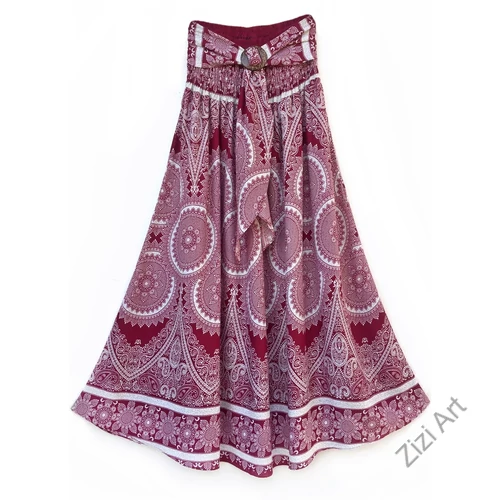 hosszú, vintage, szoknya, ruha, bordó, fehér, megkötős, viszkóz,  A-vonalú, szellős, alkalmi, könnyű,  női, divat, trend
