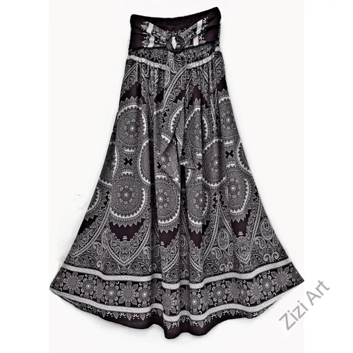 hosszú, vintage, szoknya, ruha, fekete, fehér, megkötős, viszkóz,  A-vonalú, szellős, alkalmi, könnyű,  női, divat, trend