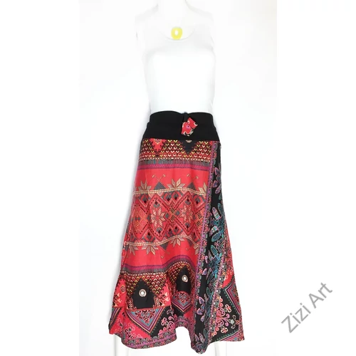 színes, etno, mandala, mintás, hosszú, A-vonalú, pamut, szoknya, női, divat, trend, extravagáns, egyedi, bohém, piros, fekete, szürke, türkiz, kék, zöld, barna, fehér, bordó, mályva, bronz, lila, narancs